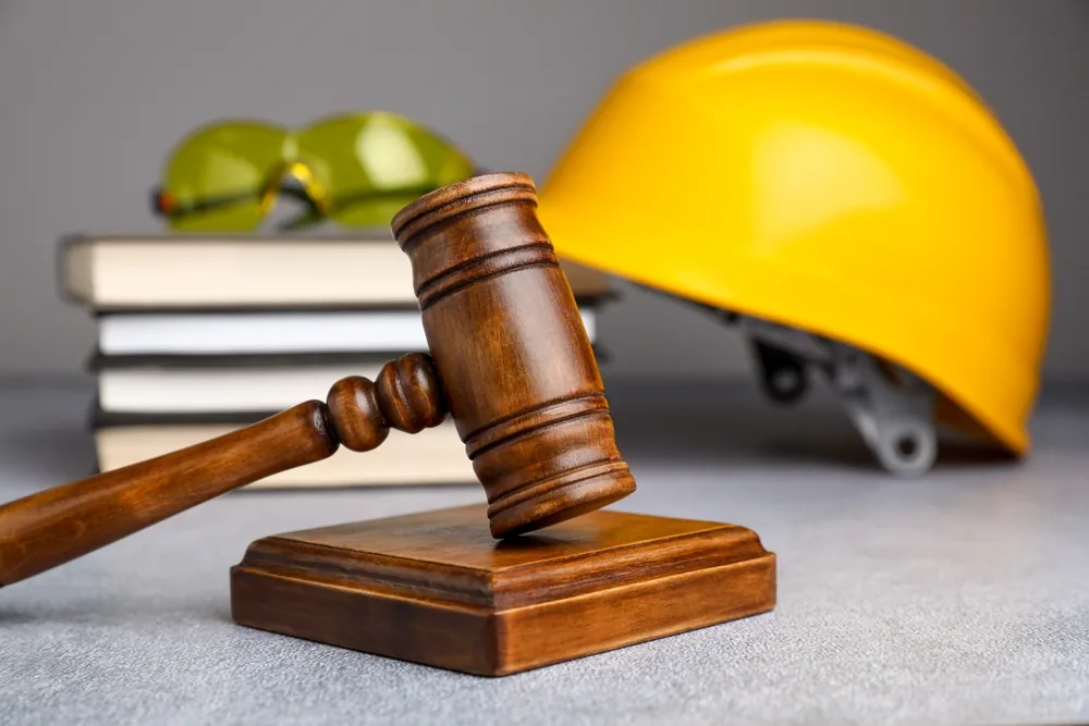 construction accident lawsuit concept