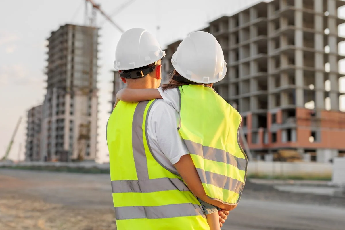 Construction worker family pain and suffering after accident.