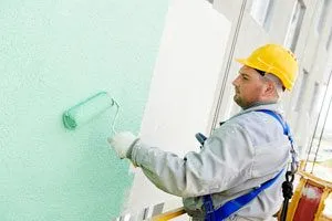 construction worker painting