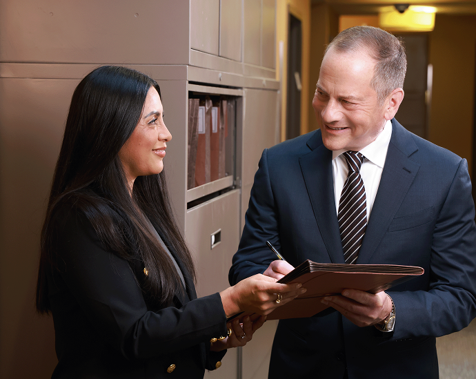 jacob oresky with client