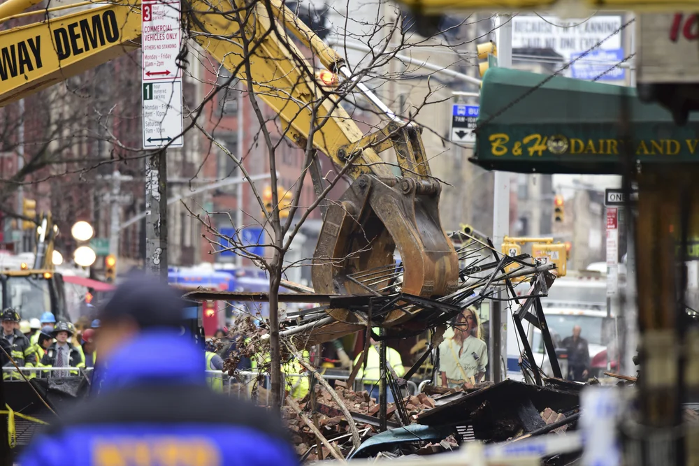 Demolition work in New York City